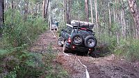 11-Plenty of snatch straps needed on this slippery hill